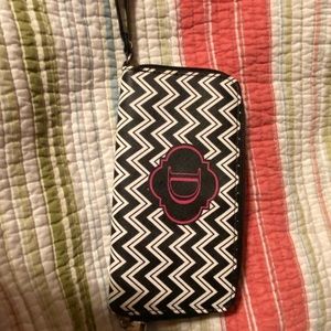 Wristlet with D initial